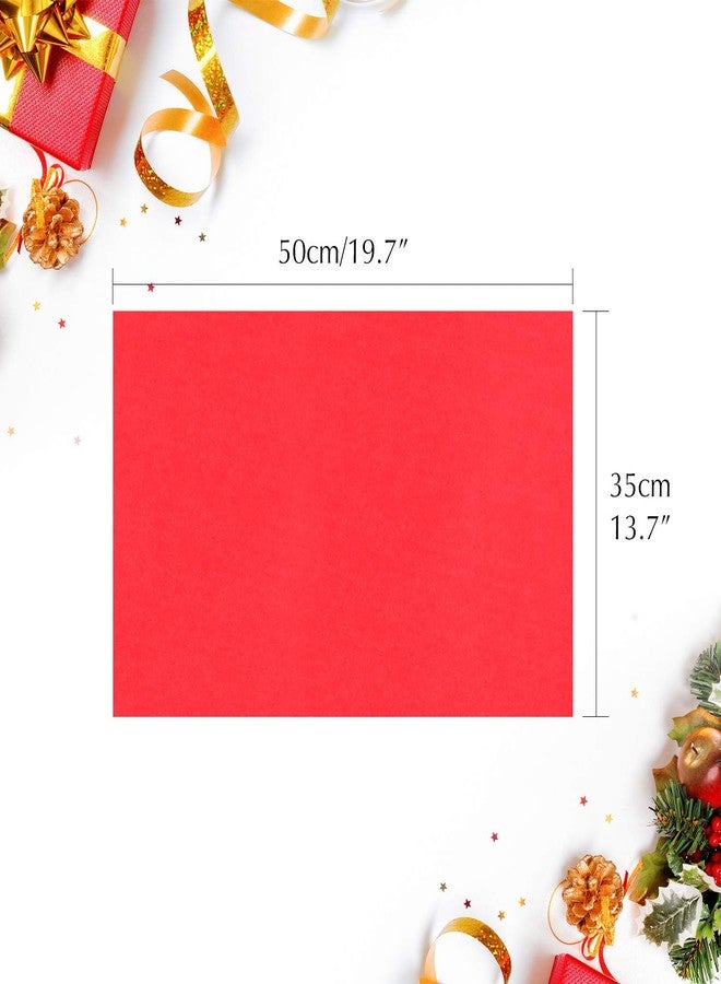 FEPITO 100 Sheets Red Christmas Tissue Paper - Gift Wrapping Paper for Xmas Presents, Crafts (14 x 20 Inch) - Image 4